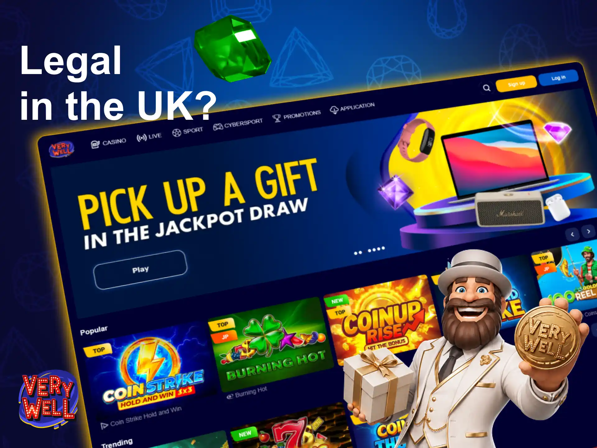 Verify the legal status of the VeryWell sports betting platform.