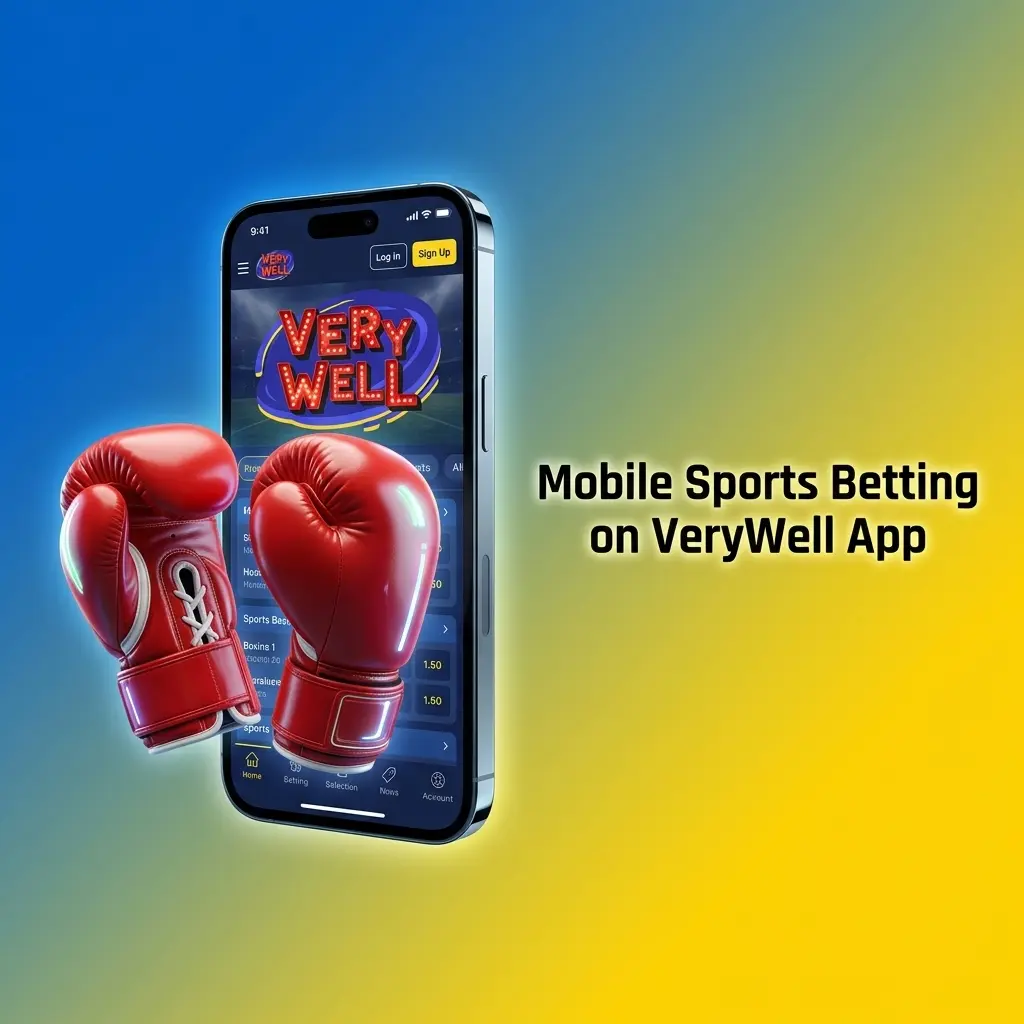 VeryWell app mobile sports betting interface showing football, tennis, horse racing and live wagering markets for UK players