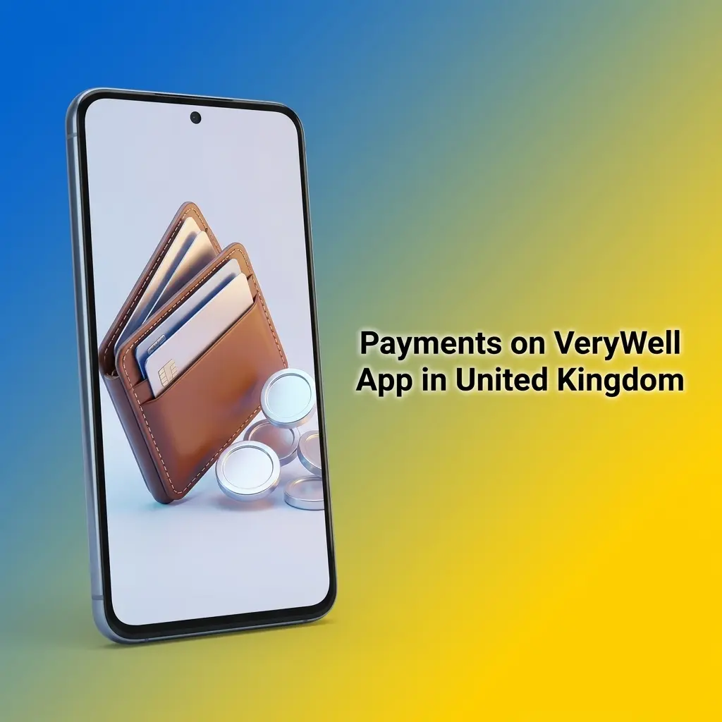 VeryWell App UK payment methods showing VISA, Mastercard and USDT ERC20 crypto deposit and withdrawal options