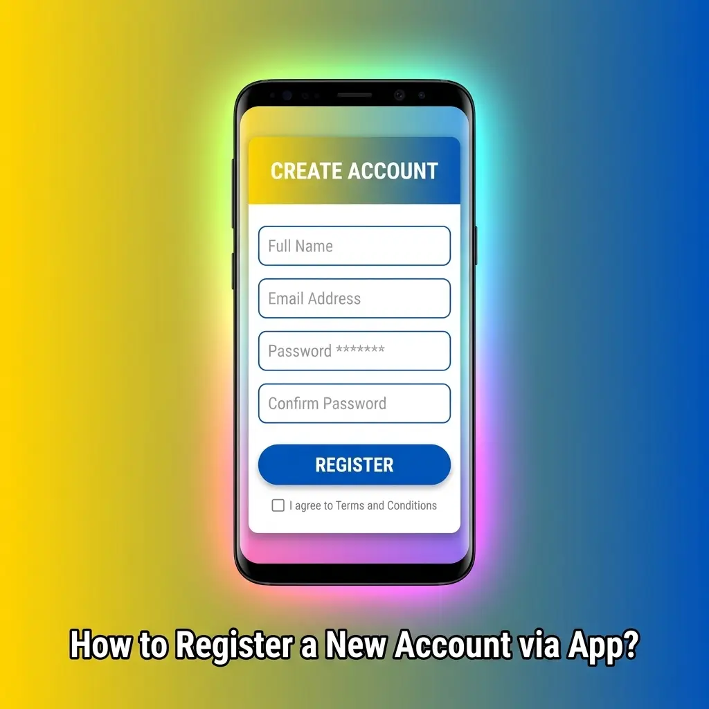 Person registering a new VeryWell app account on a mobile device following step-by-step sign-up process